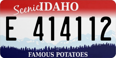 ID license plate E414112
