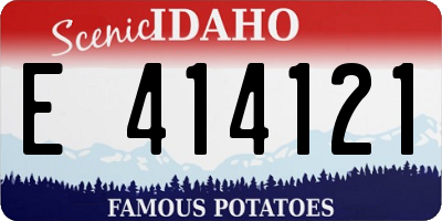 ID license plate E414121