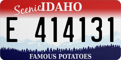 ID license plate E414131