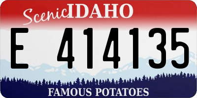 ID license plate E414135