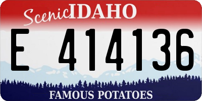 ID license plate E414136