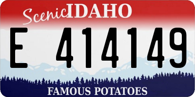 ID license plate E414149