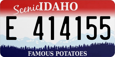 ID license plate E414155
