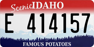 ID license plate E414157