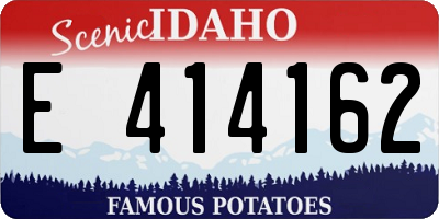 ID license plate E414162
