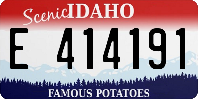 ID license plate E414191