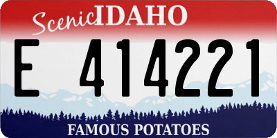ID license plate E414221