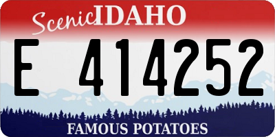ID license plate E414252