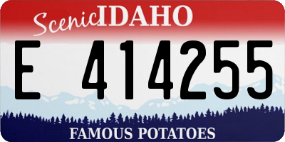 ID license plate E414255