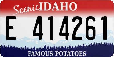 ID license plate E414261