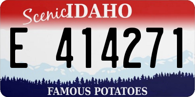 ID license plate E414271