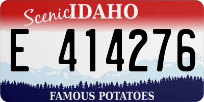 ID license plate E414276