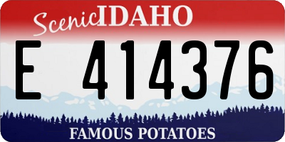 ID license plate E414376
