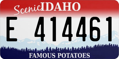 ID license plate E414461