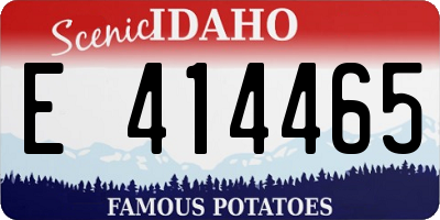 ID license plate E414465