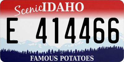 ID license plate E414466