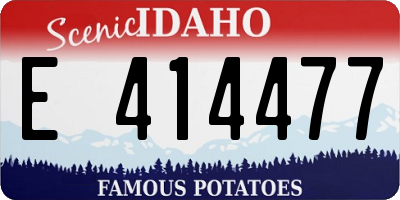 ID license plate E414477