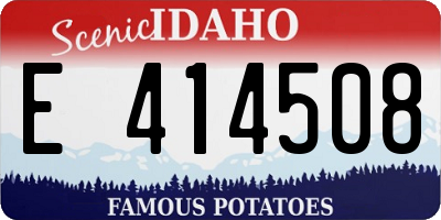ID license plate E414508