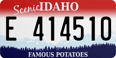 ID license plate E414510