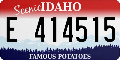 ID license plate E414515