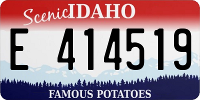 ID license plate E414519