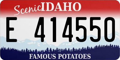 ID license plate E414550