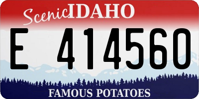 ID license plate E414560