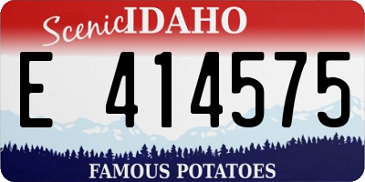 ID license plate E414575