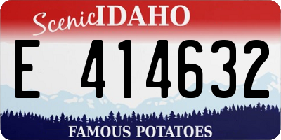 ID license plate E414632