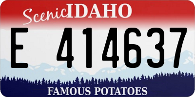 ID license plate E414637