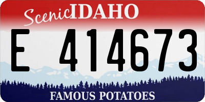 ID license plate E414673