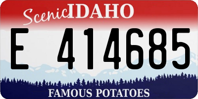 ID license plate E414685