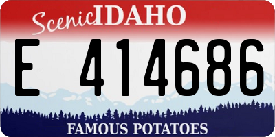 ID license plate E414686