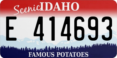 ID license plate E414693