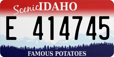 ID license plate E414745