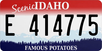 ID license plate E414775