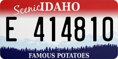ID license plate E414810