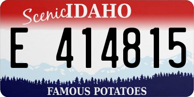 ID license plate E414815