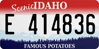 ID license plate E414836