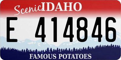 ID license plate E414846