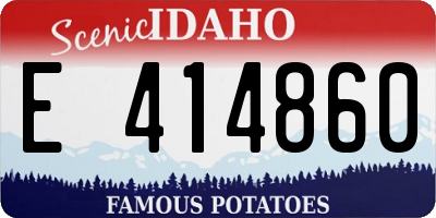 ID license plate E414860
