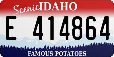 ID license plate E414864
