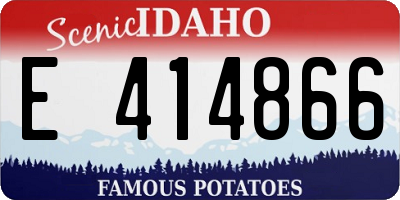 ID license plate E414866