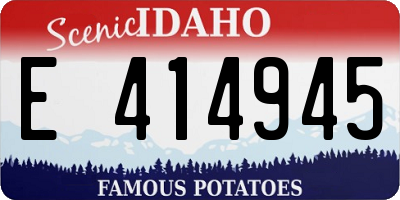 ID license plate E414945