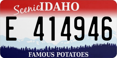 ID license plate E414946