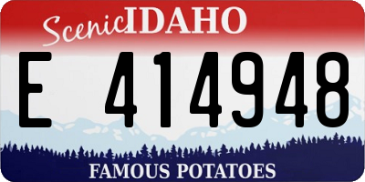 ID license plate E414948