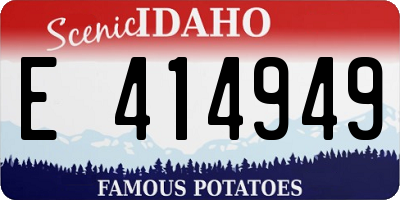 ID license plate E414949