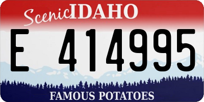 ID license plate E414995