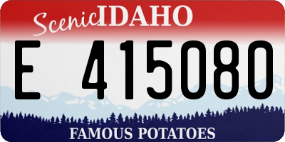 ID license plate E415080