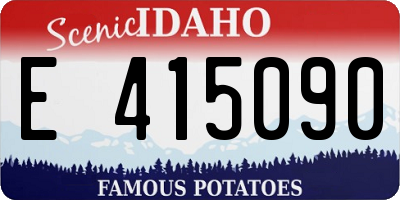 ID license plate E415090